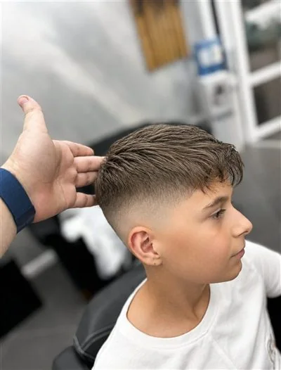 Tunsoare fade pentru copil realizata la DenisTheBarber